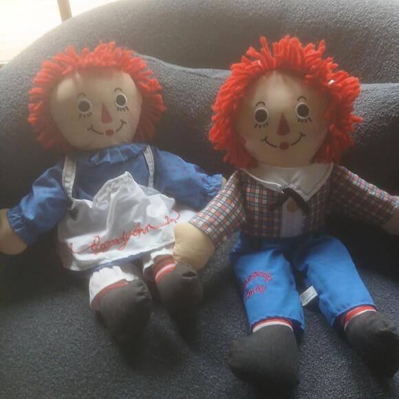 2010 Russ Applause Classic Raggedy Ann & Andy Cloth Doll 17" - Picture 1 of 9